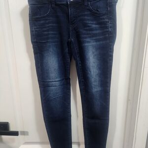 American Eagle Outfitters Women's Dark Blue Skinny Jeans